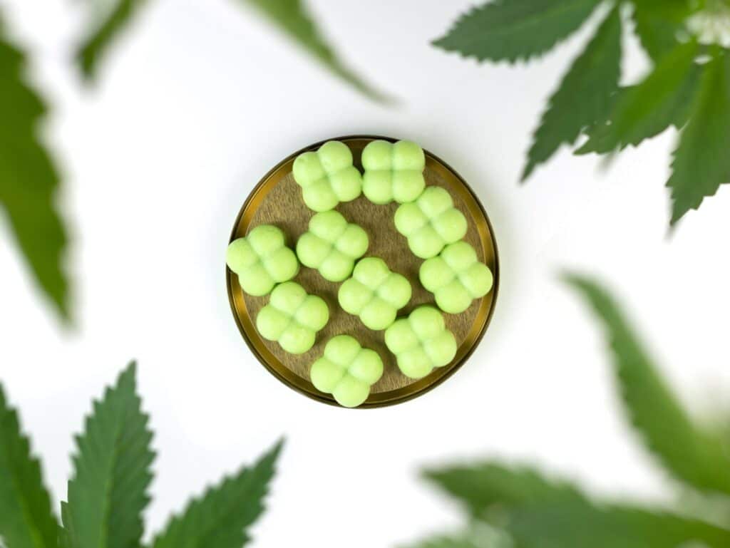 homemade hemp jelly candies with cbd extract cbd edibles cbd infused snacks hemp dessert