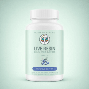 Live Resin Delta-9 THC Gummies - Huckleberry (Indica)